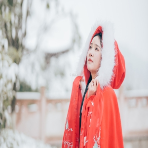 雪景汉服