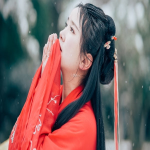 思南雪景汉服